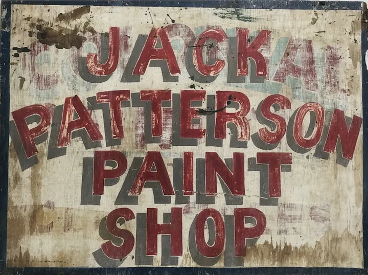 jack patterson painting sign